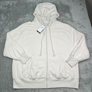 Nike Sportswear‎ Phoenix Fleece Oversized Full-Zip Hoodie Womens Size 1X Cream